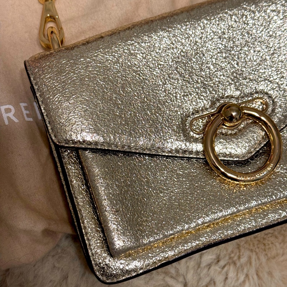 Rebecca Minkoff gold purse on chain